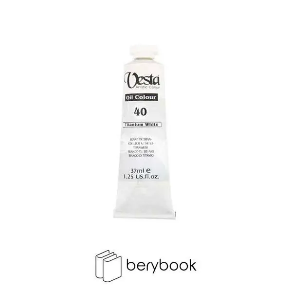 رنگ روغن 37 میل وستا Vesta کد 40 White Titanium