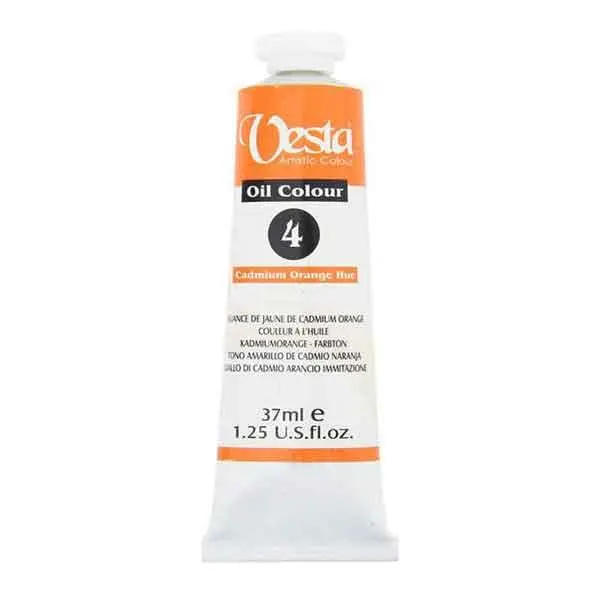 رنگ روغن وستا Cadmium Orange Hue 4 حجم 37 میل