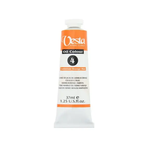 رنگ روغن وستا Cadmium Orange Hue 4 حجم 37 میل