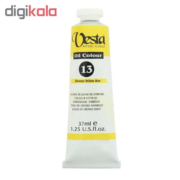 رنگ روغن وستا مدل Chrome Yellow Hue 13 حجم 37 میلی لیتر