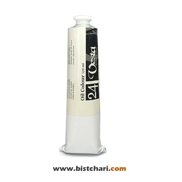رنگ روغن رنگ Ivory black حجم 120 ml برند وستا Vesta