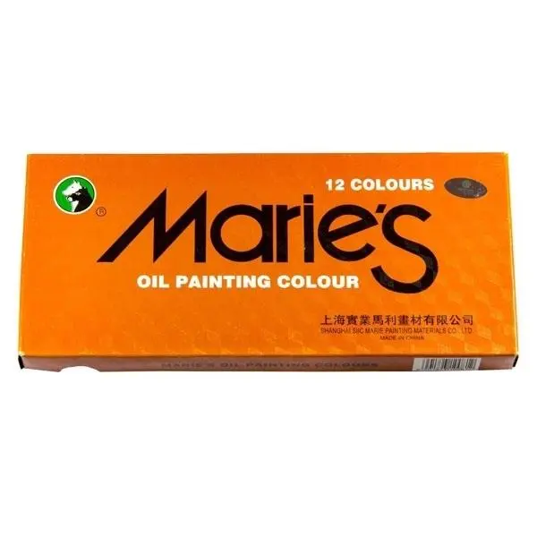 رنگ روغن 12 رنگ ماریس حجم 12 میلی لیتر