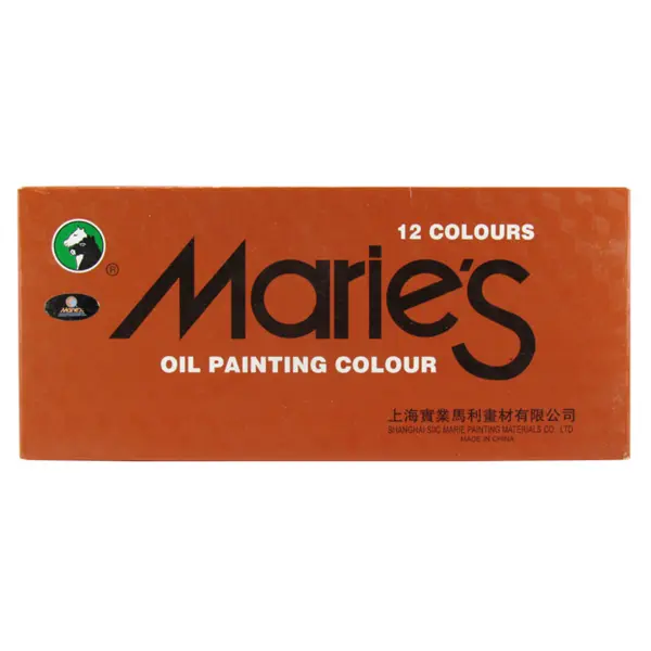 رنگ روغن 12 رنگ ماریس حجم 12 میلی لیتر