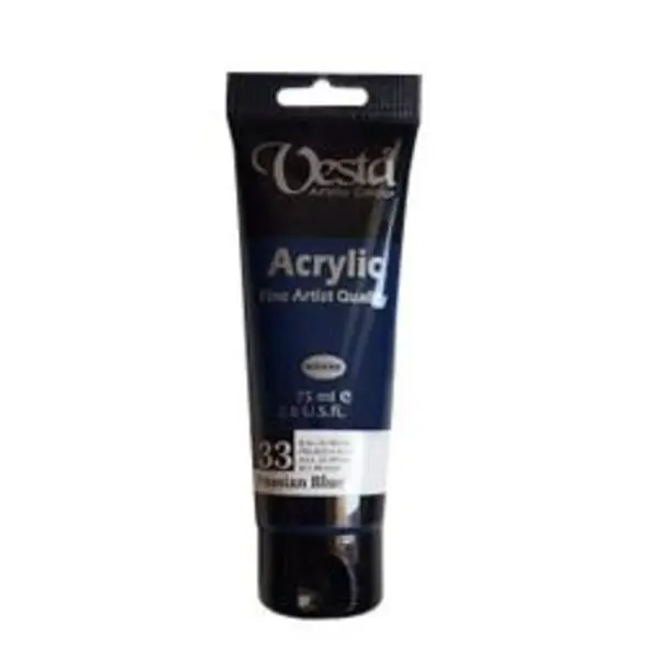 رنگ اکریلیک وستا مدل prussian blue کد 33 - 5