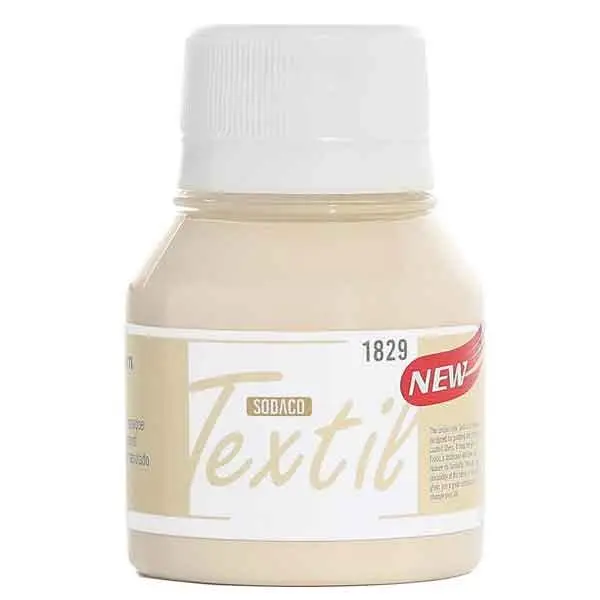 رنگ پارچه اوپک سوداکو 55 میل  کد 1829 کرم  textile cream