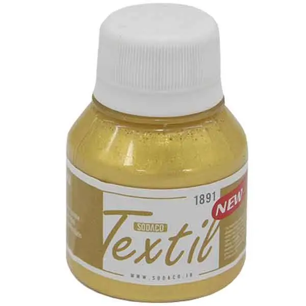 رنگ پارچه شیمر اپک سوداکو 55 میل طلایی  کد 1891 textile shimmer
