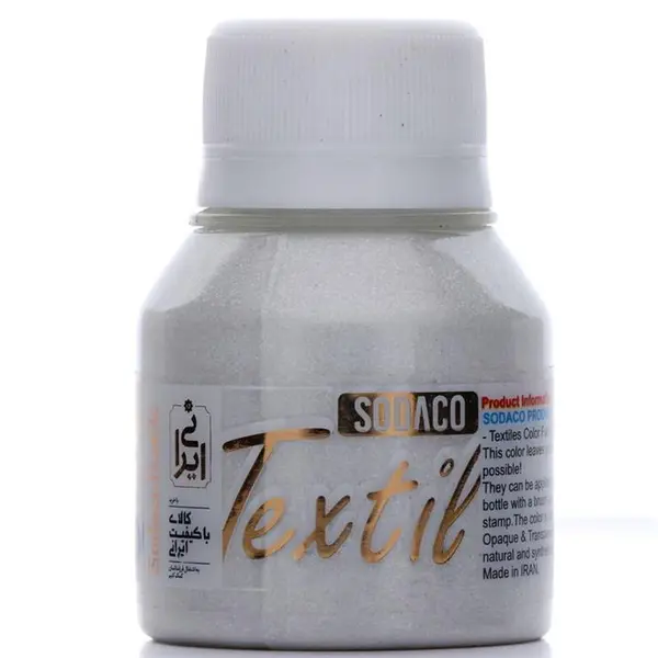 مدیوم رنگ پارچه 55 میل صدفی کدtextile pearl medium  1856