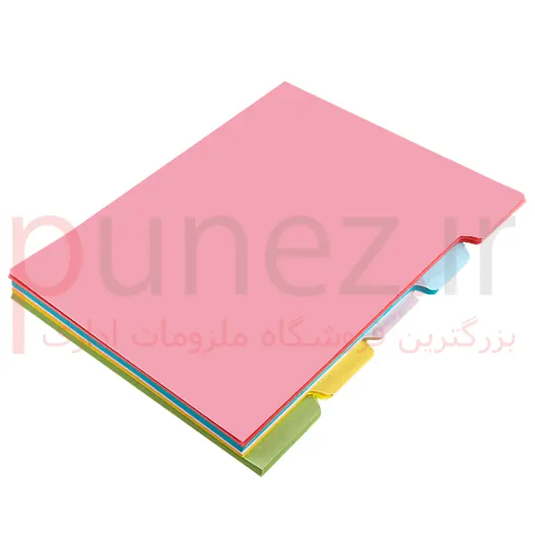 دیوایدر مقوایی 100 برگ 5 رنگ