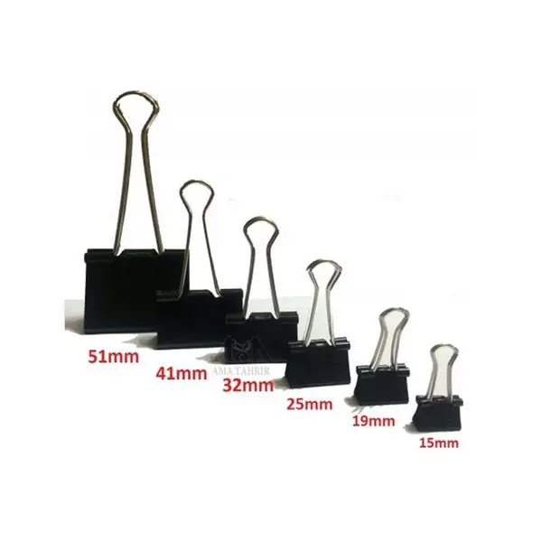 گیره دوبل سایز 25 بسته 12 عددی