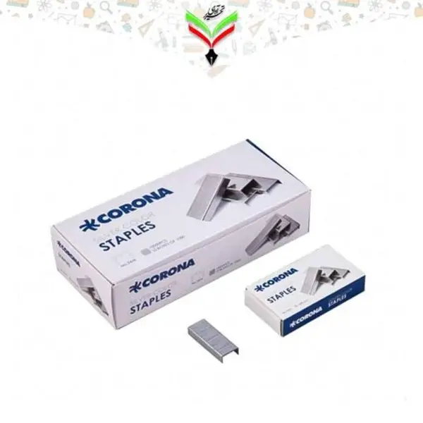 سوزن منگنه کرونا مدل 3021s سایز 24/6 بسته 1000 عددی