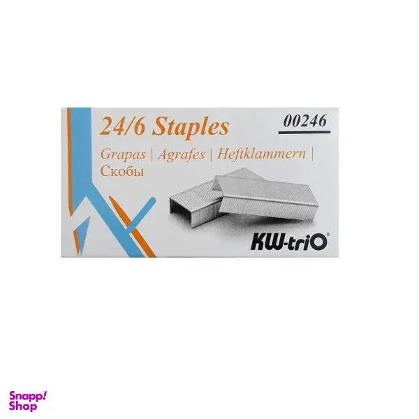 سوزن منگنه کی دبلیو تریو مدل 46010 سایز 24/6 بسته 1000 عددی