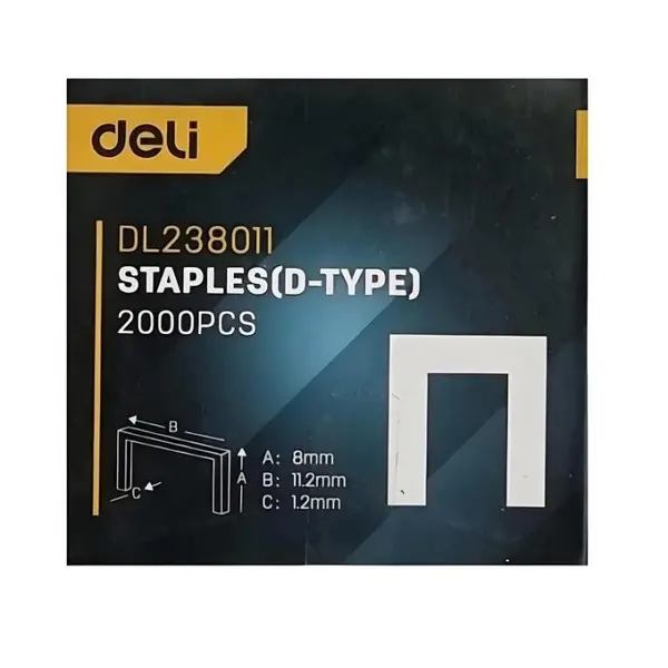 سوزن منگنه دلی مدل DL238011 بسته 2000 عددی