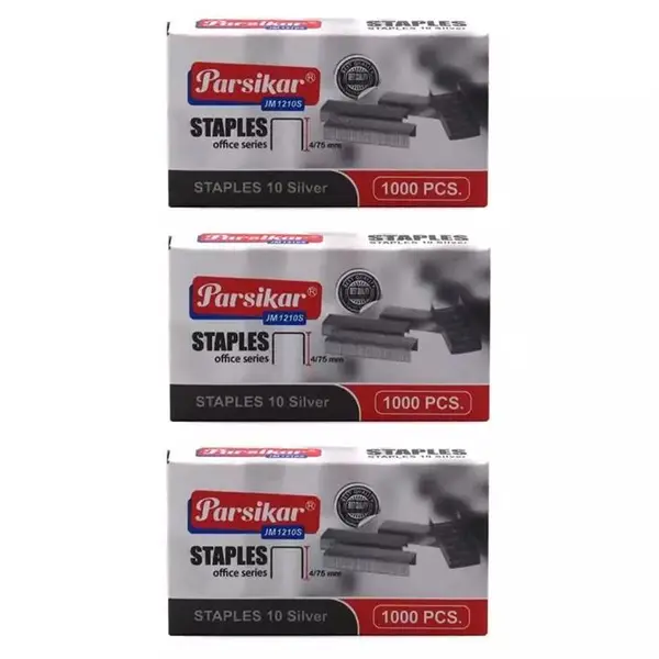 سوزن منگنه پارسیکار کد Jm1210s سایز 10 بسته 1000 عددی