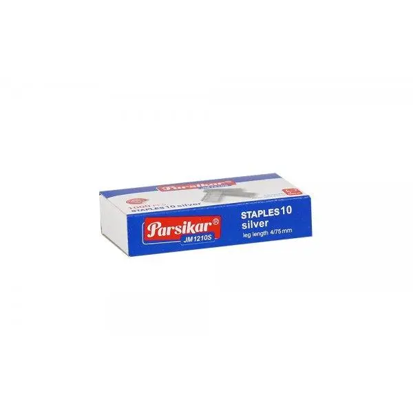 سوزن منگنه پارسیکار کد Jm1210s سایز 10 بسته 1000 عددی