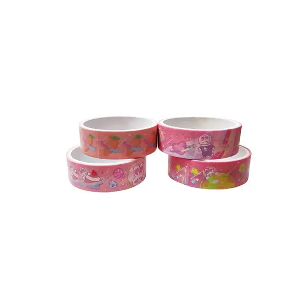چسب نواری مدل واشی طرح سیاره خرگوش کد 002 عرض 1.5 سانتی متر مجموعه 4 عددی
