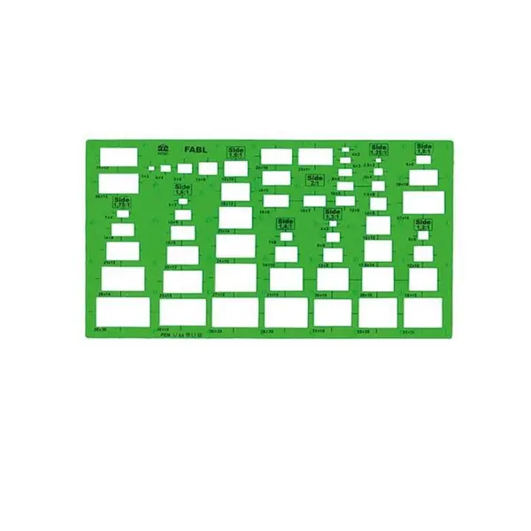 شابلون مستطیل فابل کد  FB417