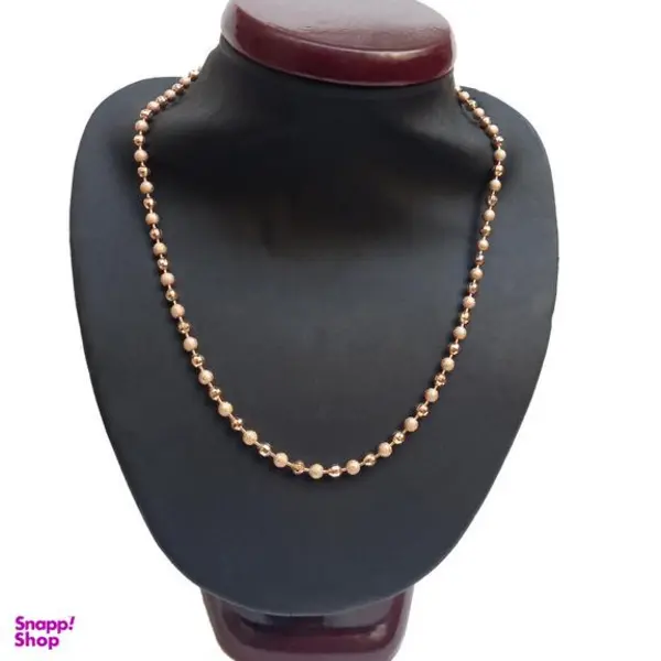 زنجیر زنانه ژوپینگ مدل گوی شنی و تراش دار