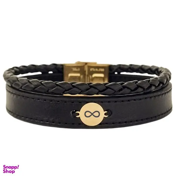 دستبند طلا 18 عیار مردانه لیردا مدل infinity 13402