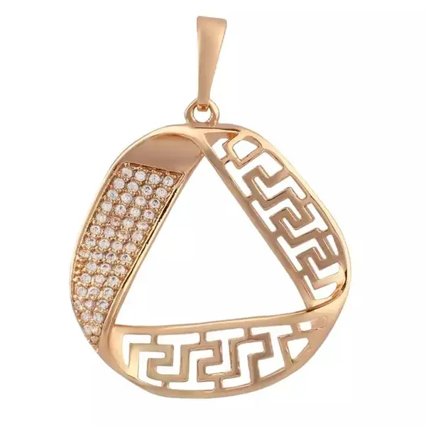 آویز گردنبند زنانه ژوپینگ مدل مثلث هندسی کد TP-320
