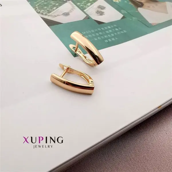 گوشواره زنانه ژوپینگ مدل حلقه ای چند ضلعی
