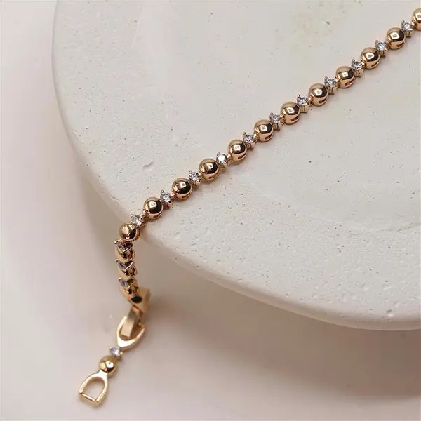 دستبند طرح طلا ظریف برند ژوپینگ زنانه کد 002939