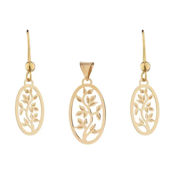 نیم ست طلا 18 عیار زنانه مایا ماهک مدل MS0693