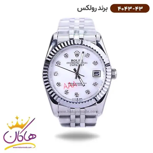 ساعت رولکس مردانه فلزی دیت جاست مدل 4043/43