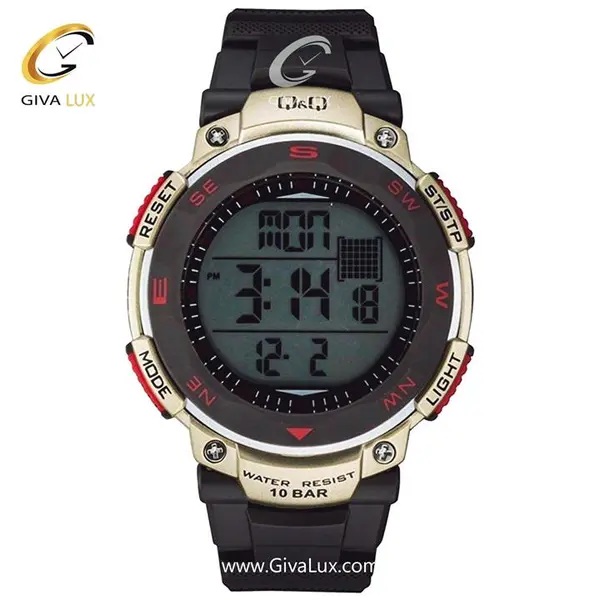 ساعت مچی دیجیتال مردانه کیو اند کیو مدل M124J004Y - 2