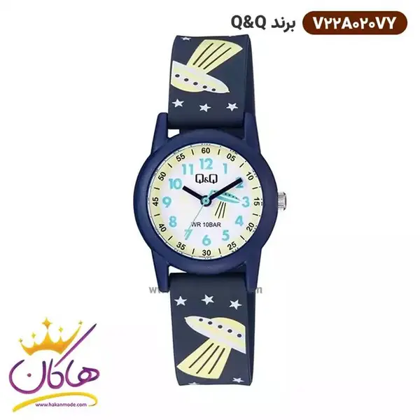 ساعت  مچی عقربه ای پسرانه کیو اند کیو مدل V22A-020VY - 2