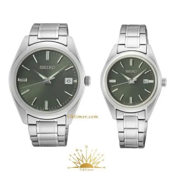 ساعت مچی ست مردانه و زنانه سیکو seiko اورجینال مدل SUR527P1-SUR533P1