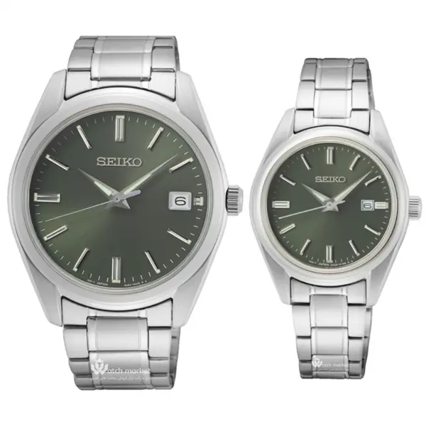 ساعت مچی ست مردانه و زنانه سیکو seiko اورجینال مدل SUR527P1-SUR533P1