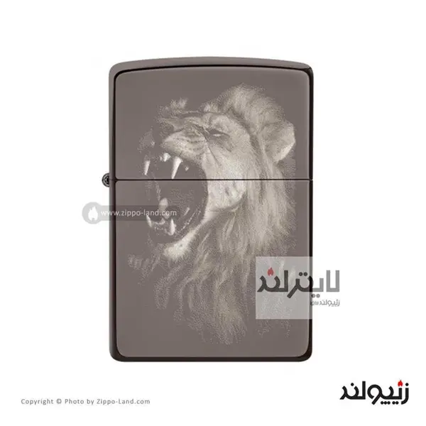 فندک زیپو اصل  FIERCE LION DESIGN کد 49433 - 3