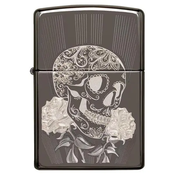 فندک اورجینال بنزینی زیپو مدل Zippo 29883 FANCY SKULL DESIGN - 3