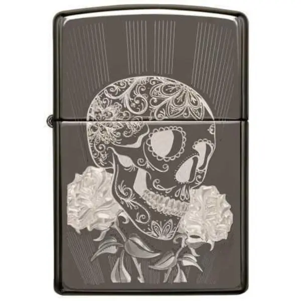 فندک اورجینال بنزینی زیپو مدل Zippo 29883 FANCY SKULL DESIGN - 2