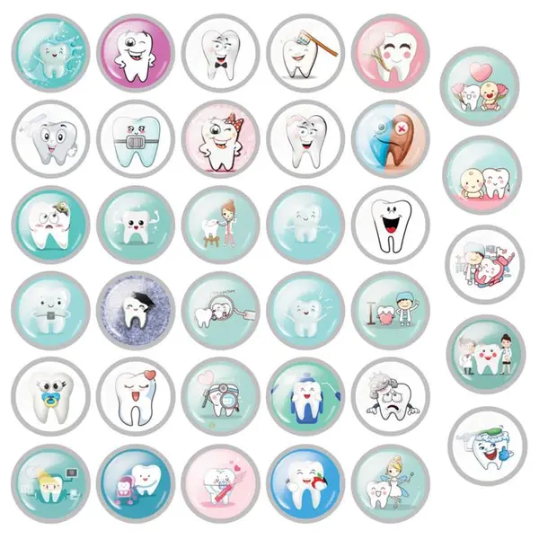 پیکسل مدل  مسواک زدن دندون دندونی کد 10 مجموعه 35 عددی