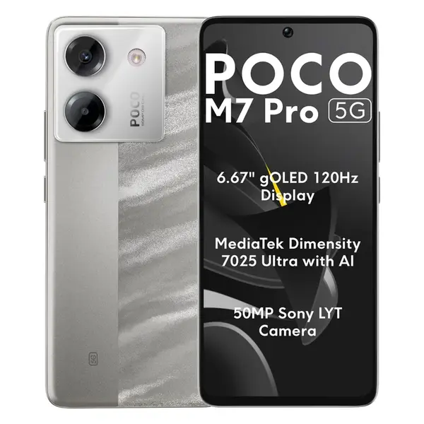 گوشی موبایل شیائومی مدل Poco M7 Pro 5G دو سیم کارت ظرفیت 256 گیگابایت و رم 12 گیگابایت