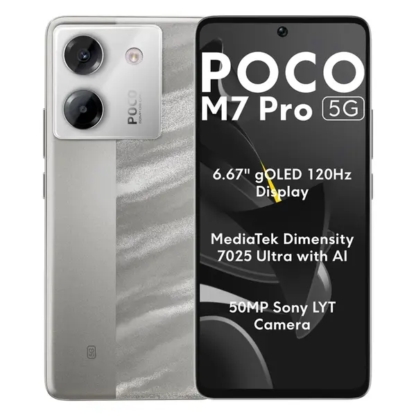 گوشی موبایل شیائومی مدل Poco M7 Pro 5G دو سیم کارت ظرفیت 512 گیگابایت و رم 12 گیگابایت