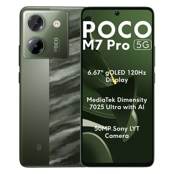 گوشی موبایل شیائومی مدل Poco M7 Pro 5G دو سیم کارت ظرفیت 256 گیگابایت و رم 12 گیگابایت