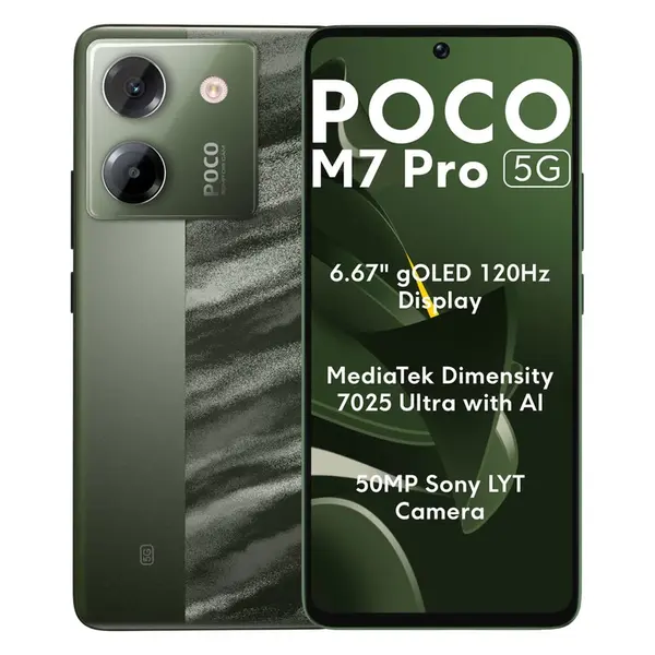 گوشی موبایل شیائومی مدل Poco M7 Pro 5G دو سیم کارت ظرفیت 512 گیگابایت و رم 12 گیگابایت