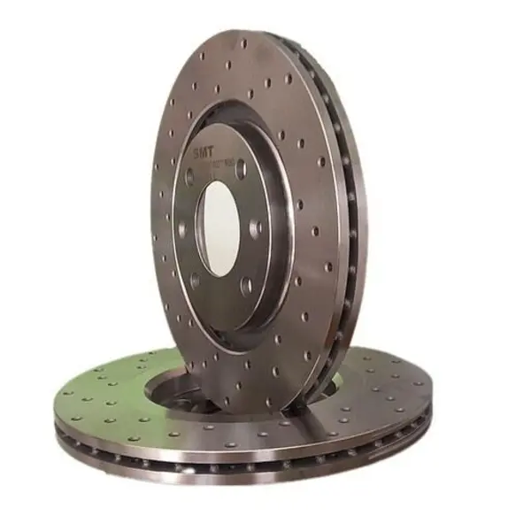 دیسک ترمز چرخ جلو پژو 405 توربو اسپرت (سوراخ دار)  بسته دو عددی برند (SMT)