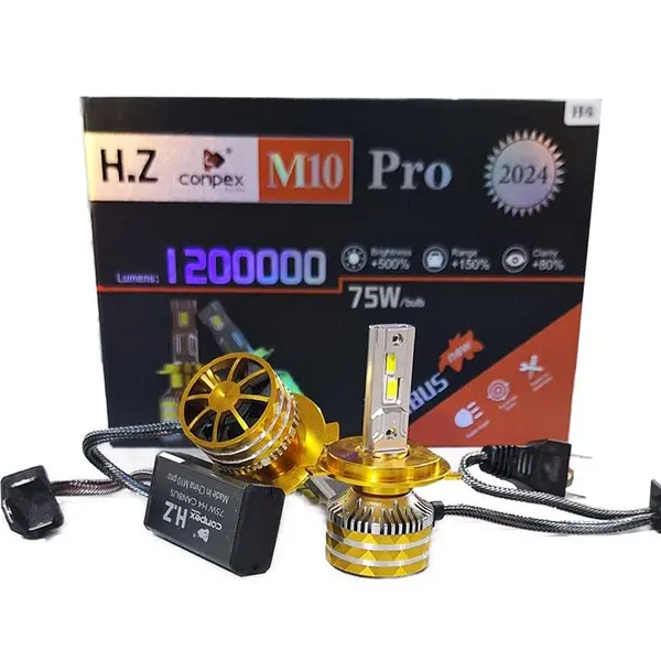 هدلایت لامپ خودرو کانپکس مدل M10 PRO پایه H4 بسته دو عددی