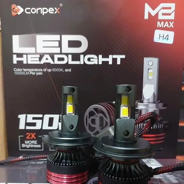 هدلایت کانپکس M8 Max H4 اصلی و پلمپ شرکتی با بارکد شرکت کانپکس 75 وات