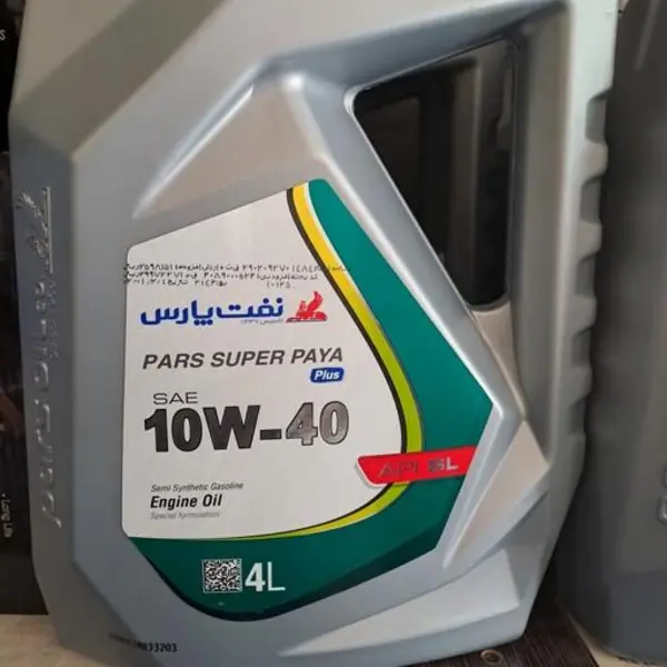 روغن موتور خودرو نفت پارس مدل سوپر پایا پلاس 10W40 حجم 4 لیتر