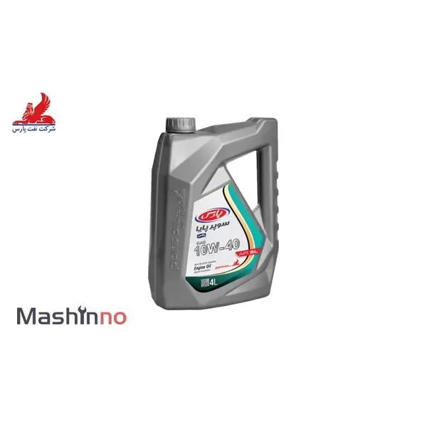 روغن موتور خودرو نفت پارس مدل سوپر پایا پلاس 10W40 حجم 4 لیتر