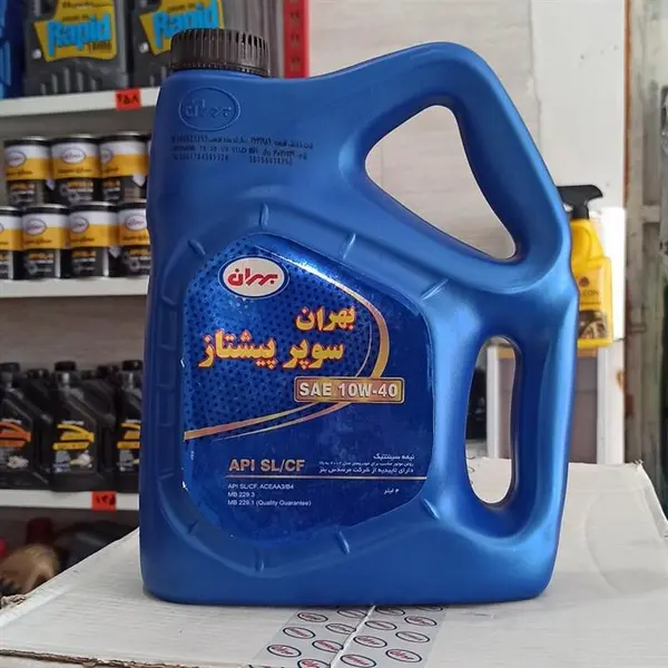 روغن موتور بهران سوپر پیشتاز 10W40 sl پلاستیکی 4لیتری
