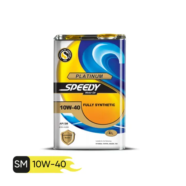 روغن موتور اسپیدی مدل پلاتینیوم 10W40 SM حجم 4 لیتر
