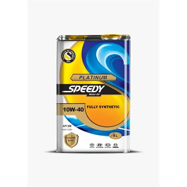 روغن موتور اسپیدی مدل پلاتینیوم 10W40 SM حجم 4 لیتر