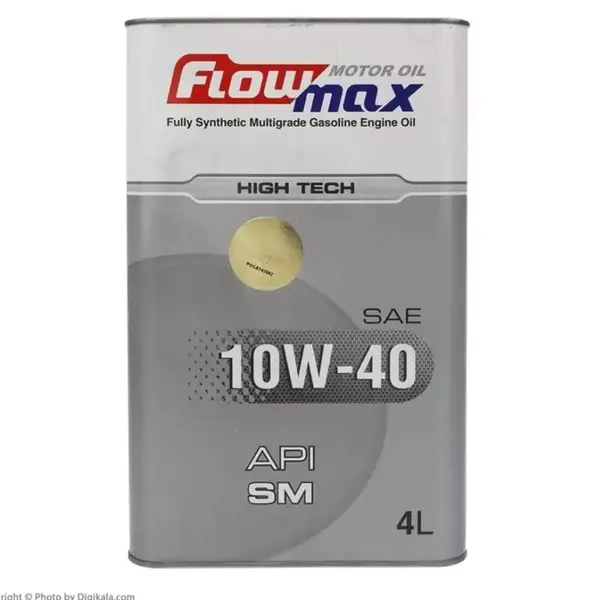 روغن موتور فلومکس های تک 10w-40 SM HIGH TECH  فول سینتتیک حجم 4 لیتر