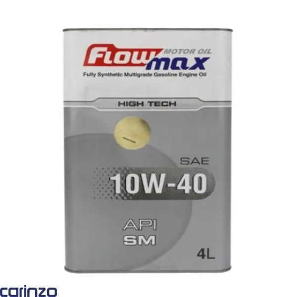 روغن موتور فلومکس های تک 10w-40 SM HIGH TECH  فول سینتتیک حجم 4 لیتر