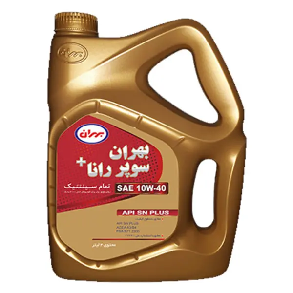 روغن موتور بهران مدل سوپر رانا پلاس 10W-40 SN حجم 4 لیتری